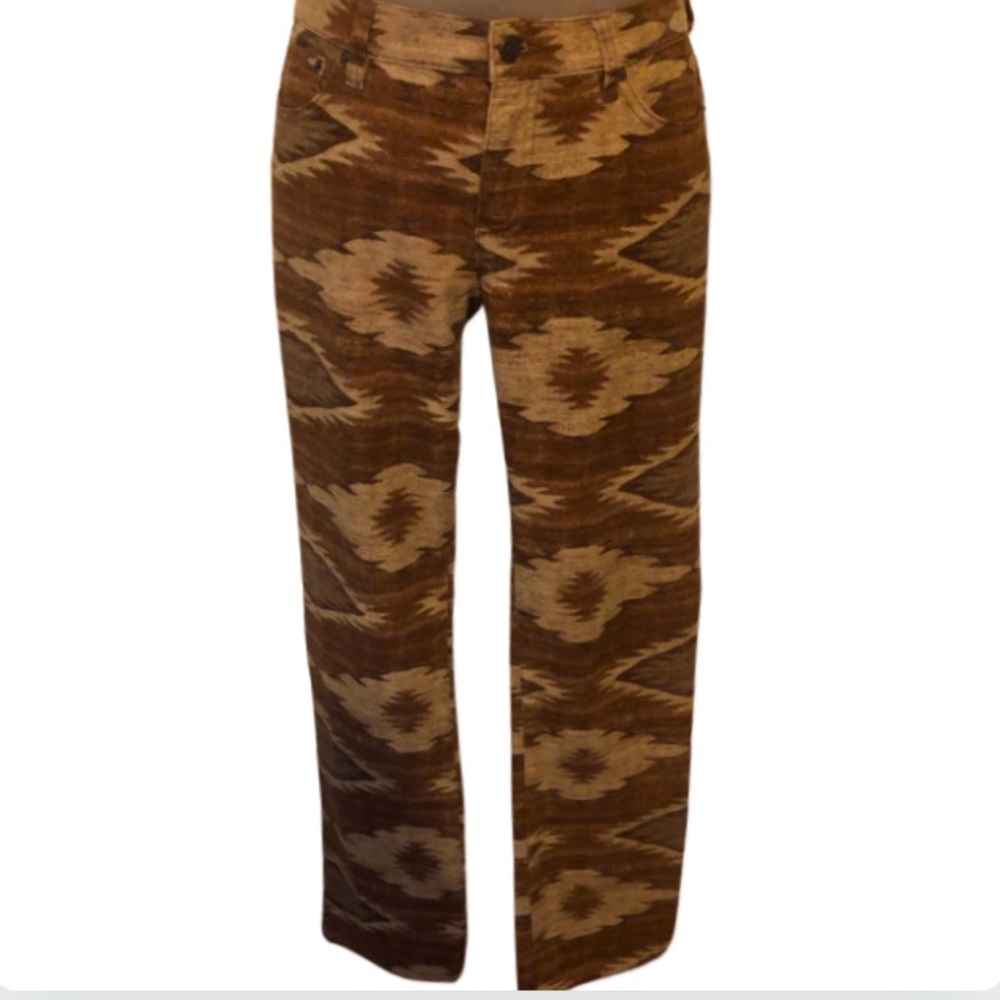Ralph Lauren Aztec/Navajo theme denim pants Sz 6